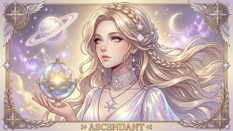 Vị trí Cung Mọc Ascendant ở chân trời phía Đông trên bản đồ sao cá nhân